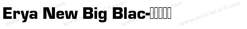 Erya New Big Blac字体转换